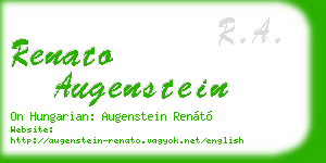 renato augenstein business card